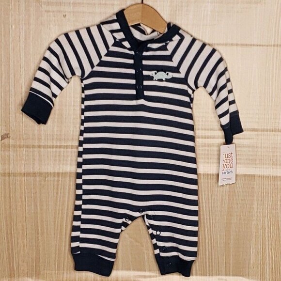 Just One You Infant Boys New Thermal One Piece Outfit 3 Months - Picture 1 of 5